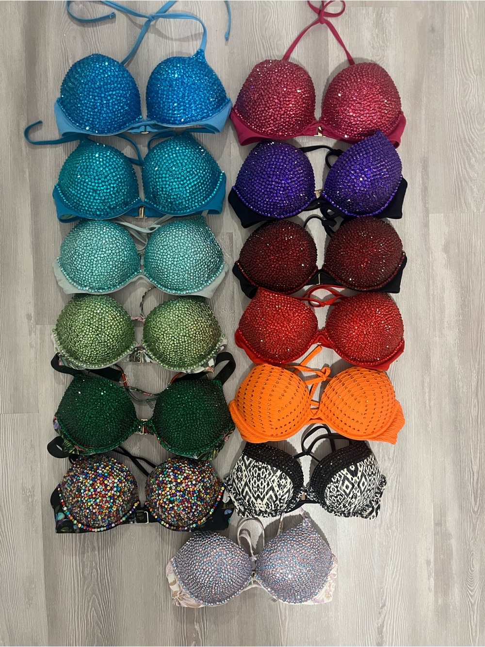 Rhinestone Bikini Top Service Add On